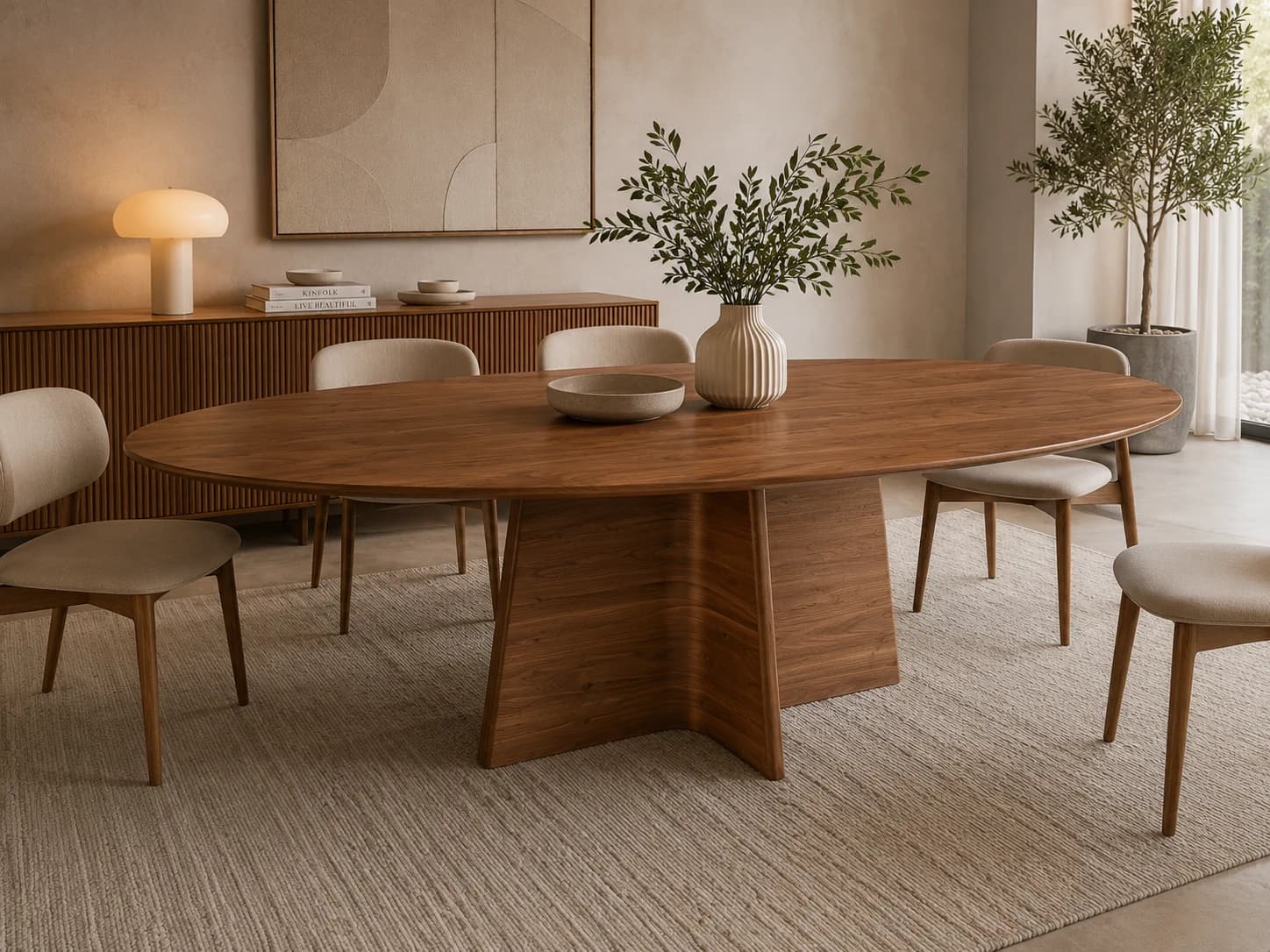 Mesa Only Oval em destaque